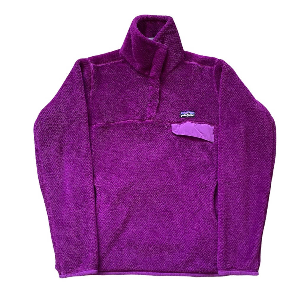Patagonia Re-Tool Snap-T Pullover Jacket in fuchsia women's small